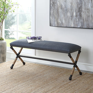 Uttermost Firth Rustic Navy bench