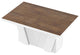 ALETA Extendable Dining Table, Lava Rock/White