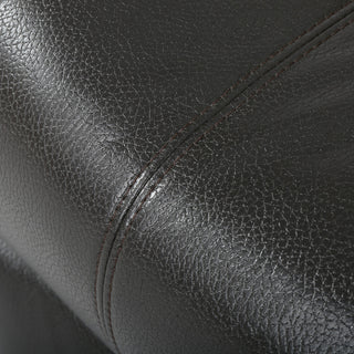 GDF Studio Hayvenhurst Black Leather Recliner/Glider Chair