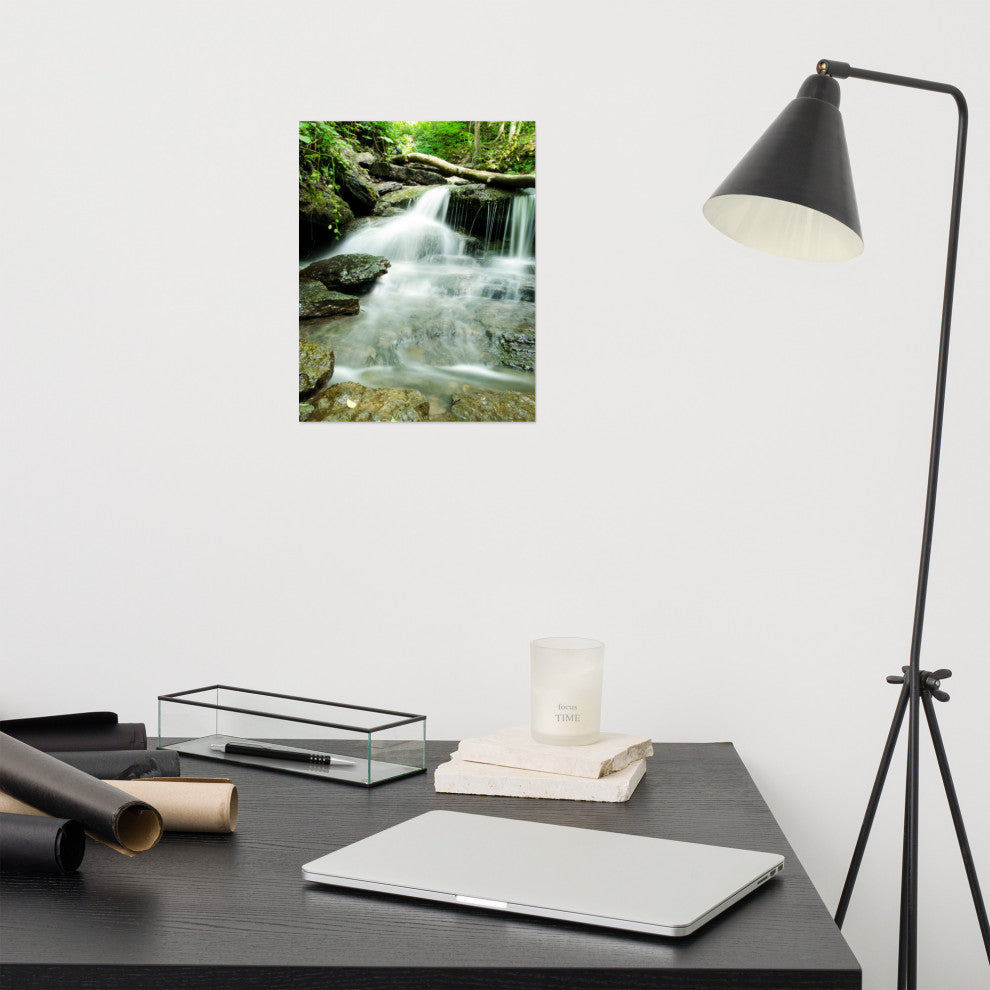 Pixley Falls 2 Landscape Photo, Waterfall Unframed Wall Art Print, 11" X 14"