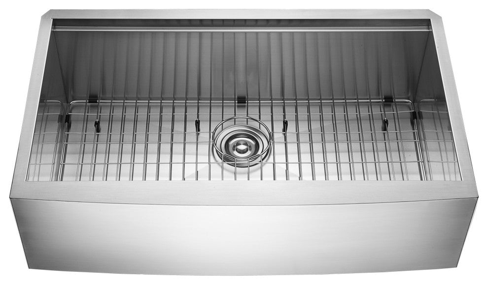 Farmhouse Apron-Front 18-Gauge Stainless Steel Single Bowl Kitchen Sink, 36"