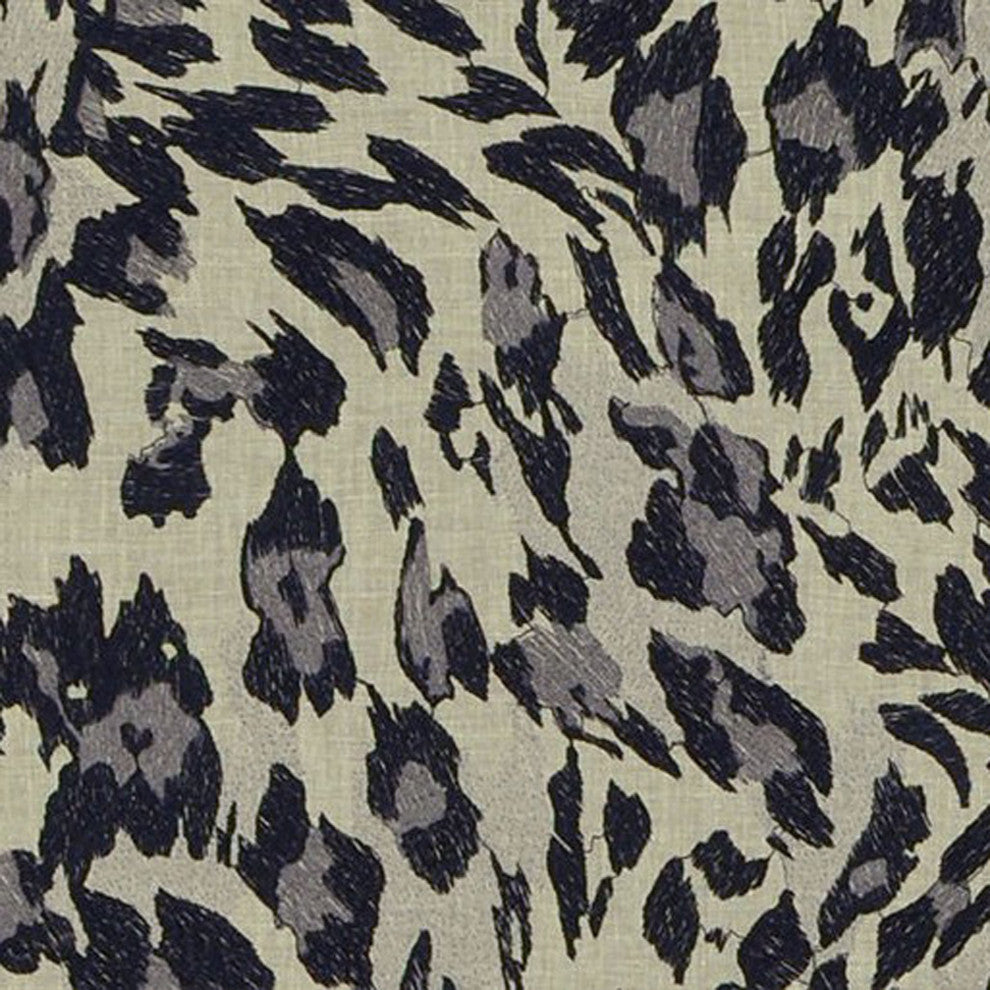 Granite Cheetah Embroidery Luxury Throw Pillow, Double sided 24"x24"