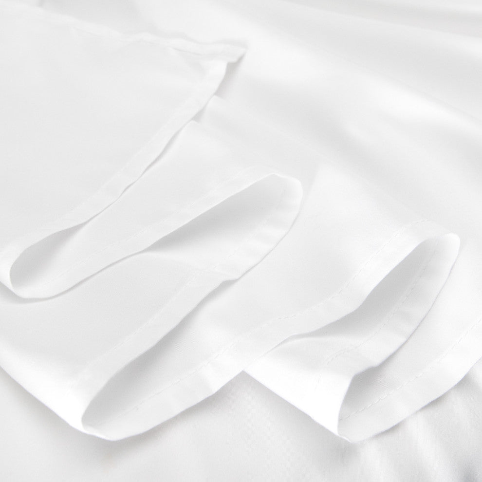 Polyester 14" Drop Pleated, Full, White