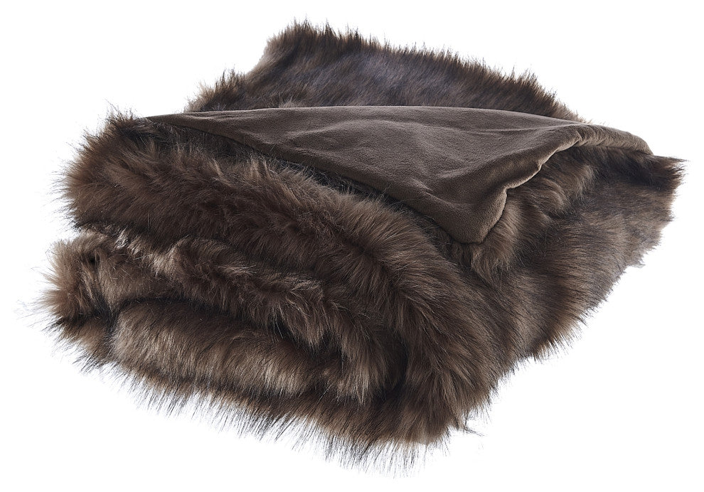 Inspired Home Marquise Throw Cozy, 50"x60", Kodiak Bear