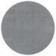 8' Round  Polyester Grey Area Rug