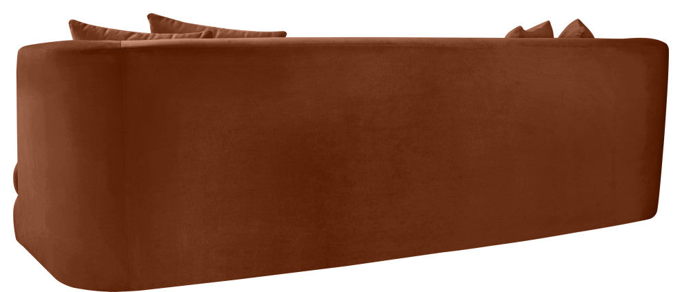 Alder Upholstered Chair, Cognac, Velvet, Sofa