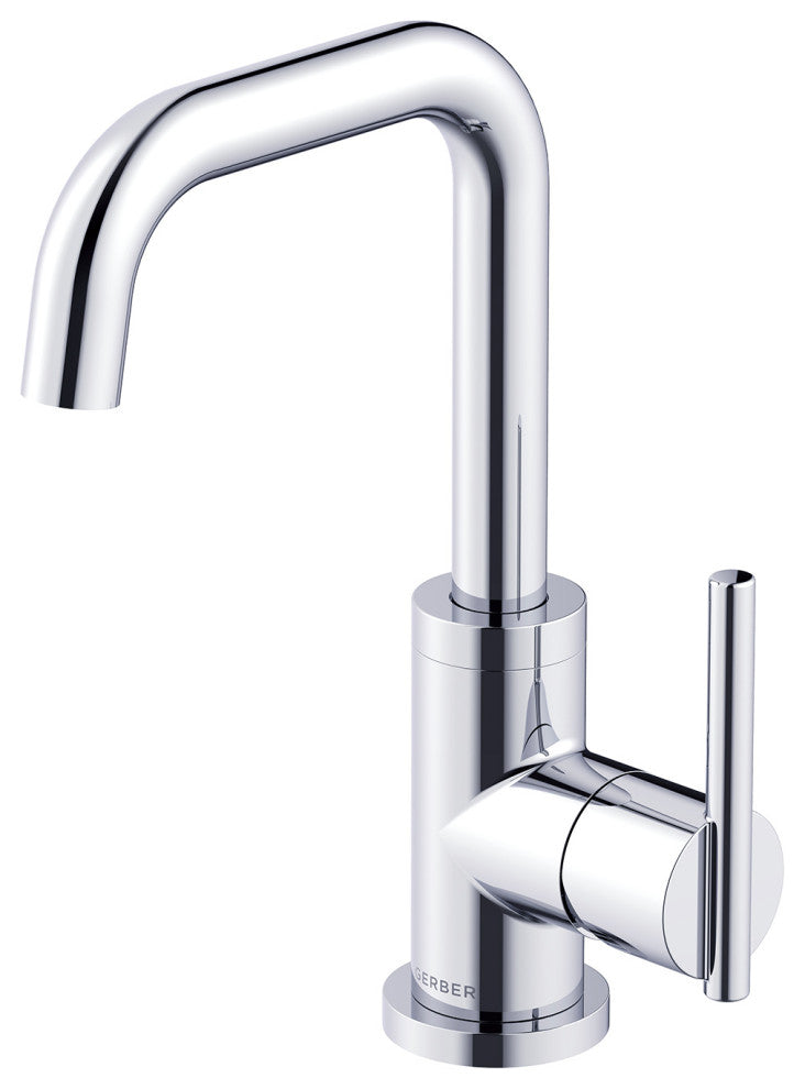 Parma Single Handle Lavatory Faucet w/ Metal Touch Down Drain Chrome, Chrome