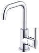 Parma Single Handle Lavatory Faucet w/ Metal Touch Down Drain Chrome, Chrome