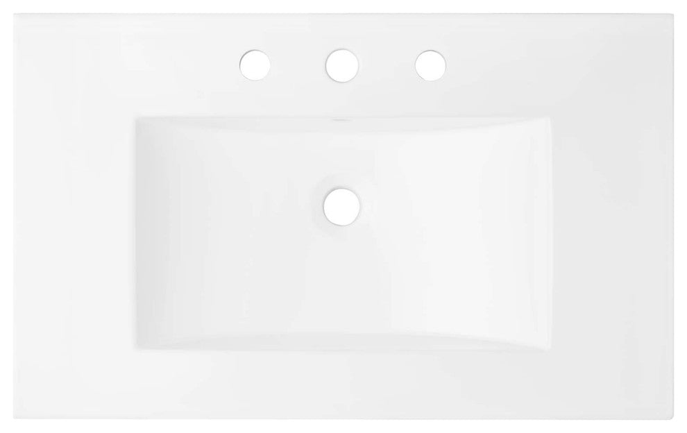 Chaucer 30" Bathroom Vanity - White White