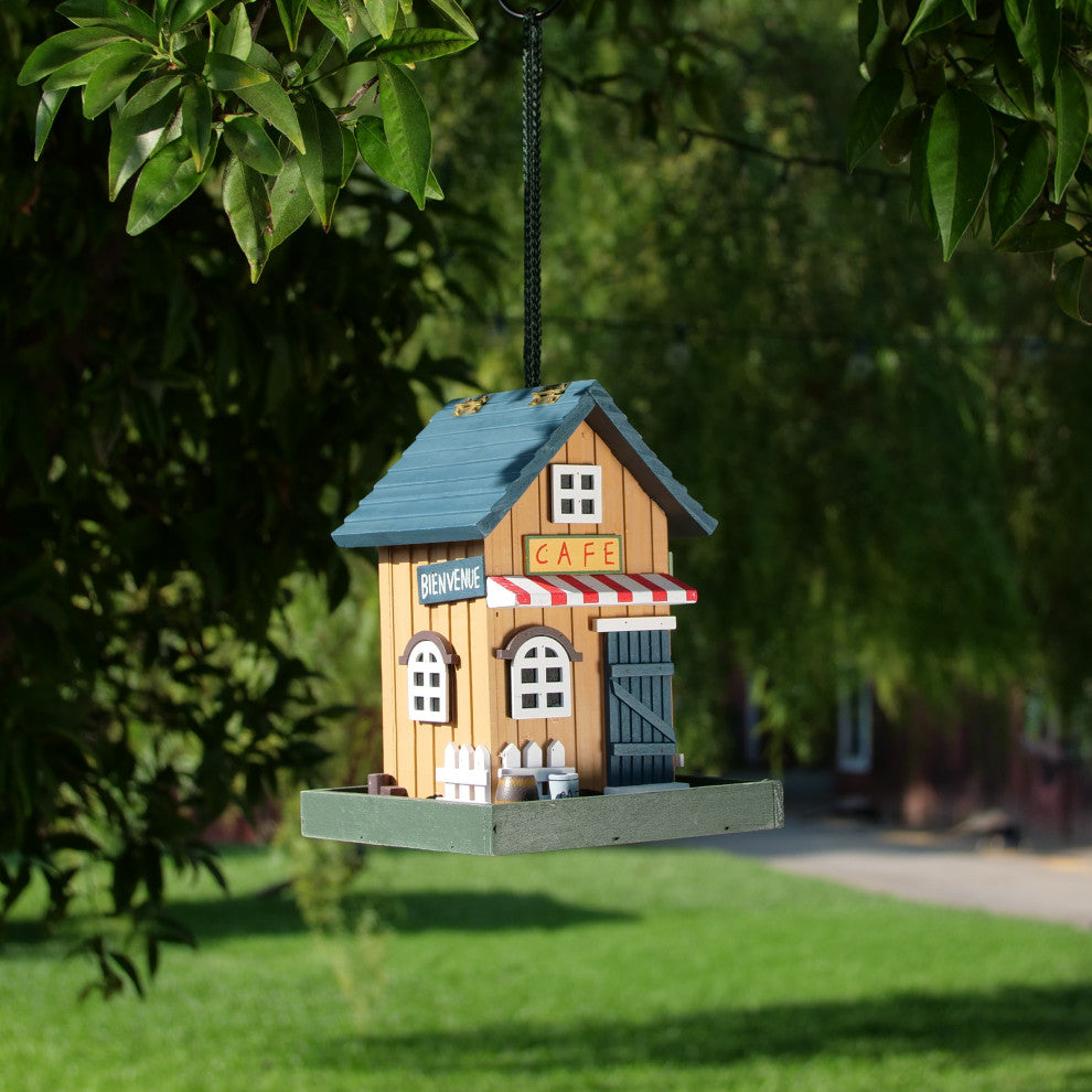 Alpine Hanging Cafe Bird Feeder, 9"