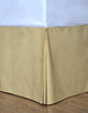 Cottonpure Colors Sustainable Cotton Bed Skirt, Wheat, Twin