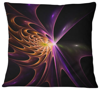 Fractal 3D Colored Bulgy Circles Abstract Throw Pillow, 18"x18"