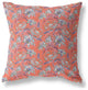 18" Orange Roses Indoor Outdoor Throw Pillow