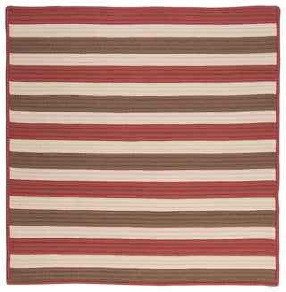 Stripe It TR99 Terracotta Indoor/Outdoor Area Rug, Rectangular 5'x8'