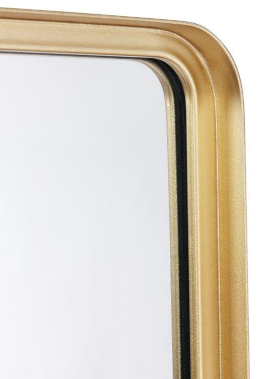Janinne Decorative Wall Mirror, Matte Gold, 20"x30"