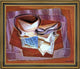 Juan Gris Bowl  Book and Spoon - 20" x 25" Framed Premium Canvas Print