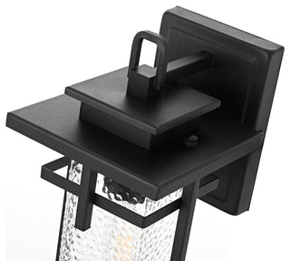 Home Living 6" Outdoor Wall Sconce, Black