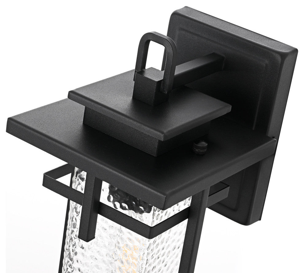 Home Living 6" Outdoor Wall Sconce, Black