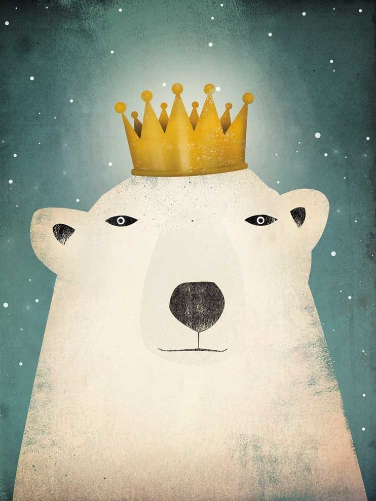 "Polar King" Art Block Framed Canvas, 24"x32"