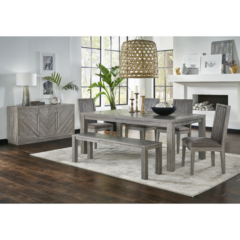 Modus Alexandra Solid Wood Upholstered Chair, Rusic Latte
