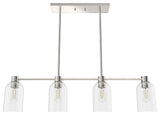 Hunter Lochemeade Brushed Nickel 4 Light Chandelier Ceiling Light Fixture