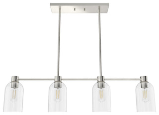 Hunter Lochemeade Brushed Nickel 4 Light Chandelier Ceiling Light Fixture