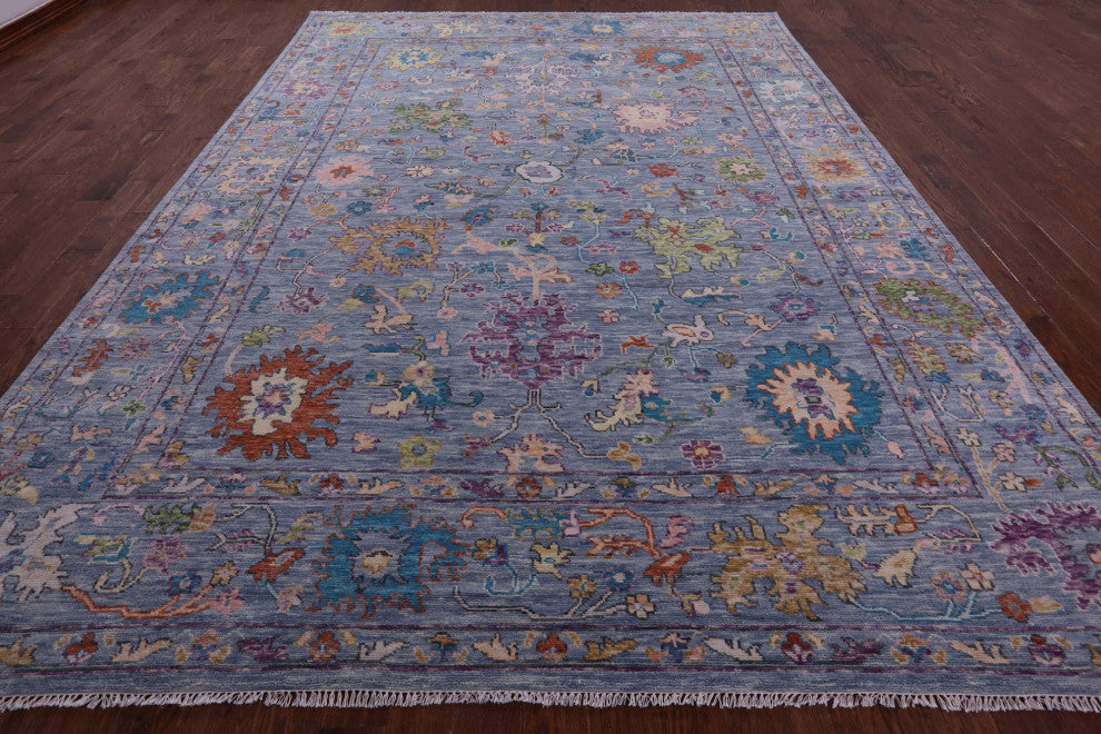 9' 11" X 13' 7" Turkish Oushak Handmade Wool Rug - Q15681