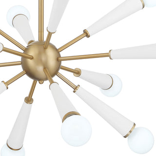 Crystorama Lighting Group 3812 Zodiac 12 Light 34"W Sputnik - Aged Brass /