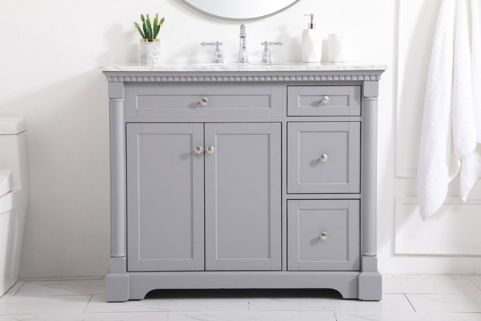 Elegant Decor Clarence Bathroom Vanity VF53042GR, Gray