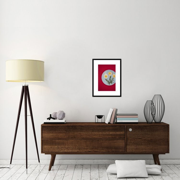 "Flower Eggs" Framed Digital Print by Sarah Saratonina, 20"x26"