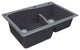 Aversa SilQ Granite 33-in. Drop-in Kitchen Sink with 3 BAE Faucet Holes in Grey
