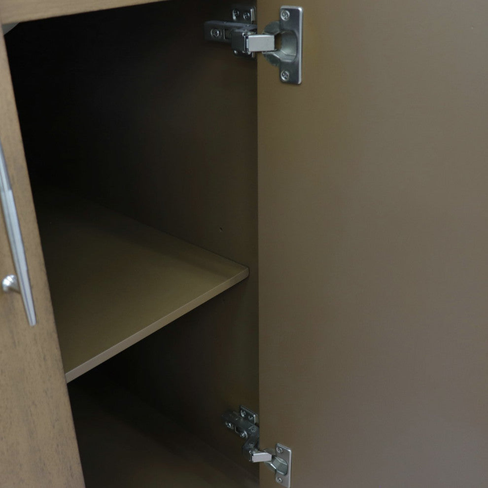 48" Single Sink Vanity, Walnut Finish - Cabinet Only
