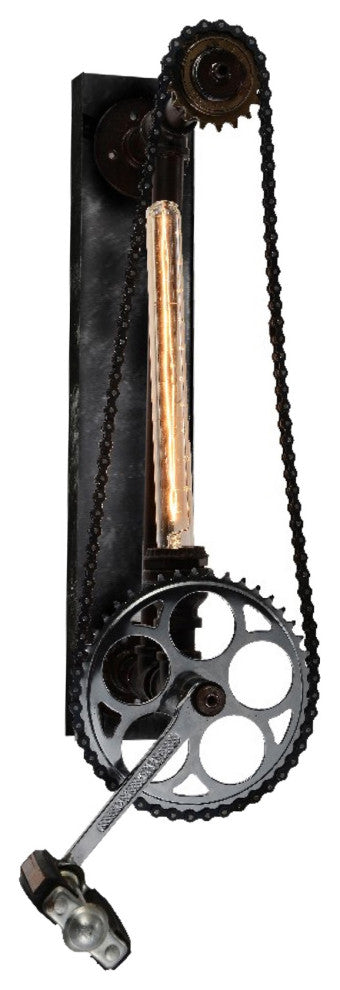 CWI Lighting 9707W8-187 Bici 1 Light Wall Sconce With Silver Gray Finish