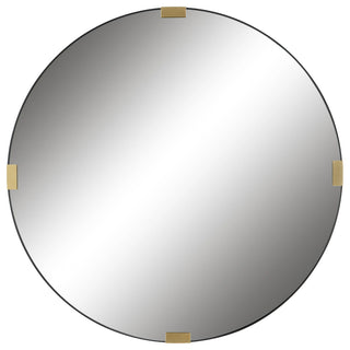 Uttermost 09882 Clip Modern Round Mirror