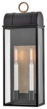 Hinkley Campbell Large Wall Mount Lantern, Black