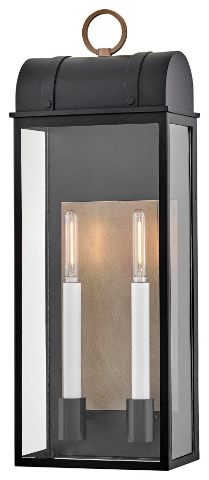 Hinkley Campbell Large Wall Mount Lantern, Black