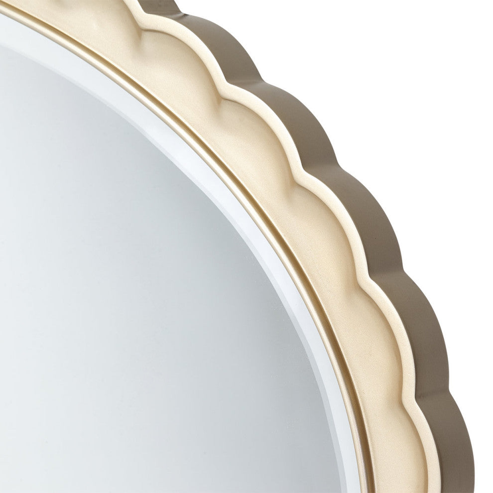 Malibu Crest Oval Wall Accent Mirror - Chardonnay