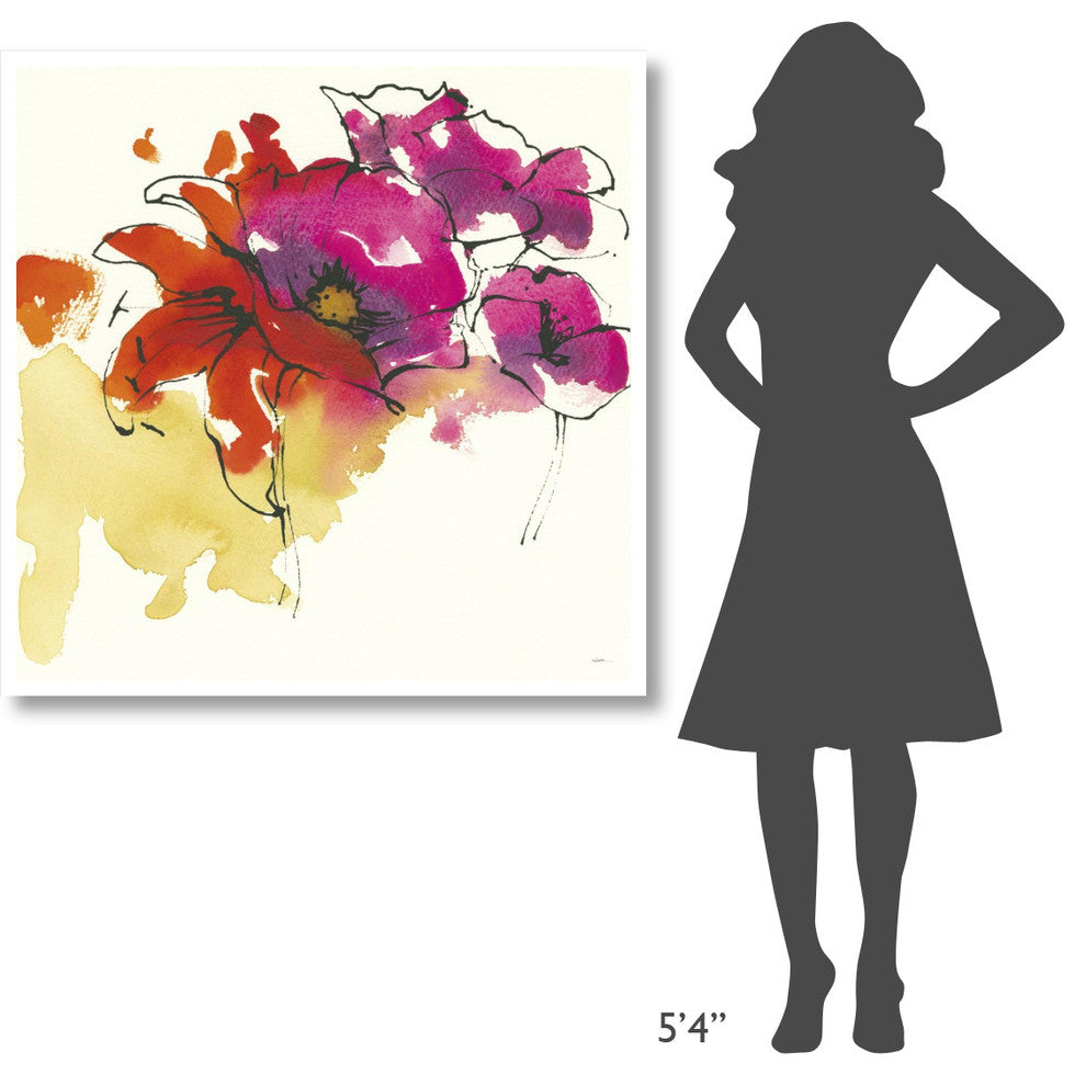 "Pattys Plum I" Digital Paper Print by Shirley Novak, 42"x42"