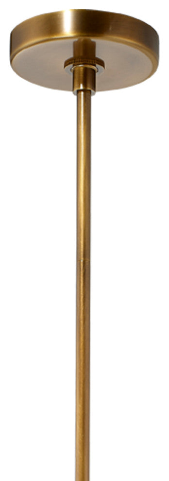 Cambrai Brass and Glass Pendant, Small