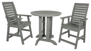 Weatherly 3-Piece Counter-Height Dining Set, Coastal Teak