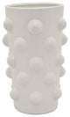 Plutus Brands Ceramic Vase, White Porcelain