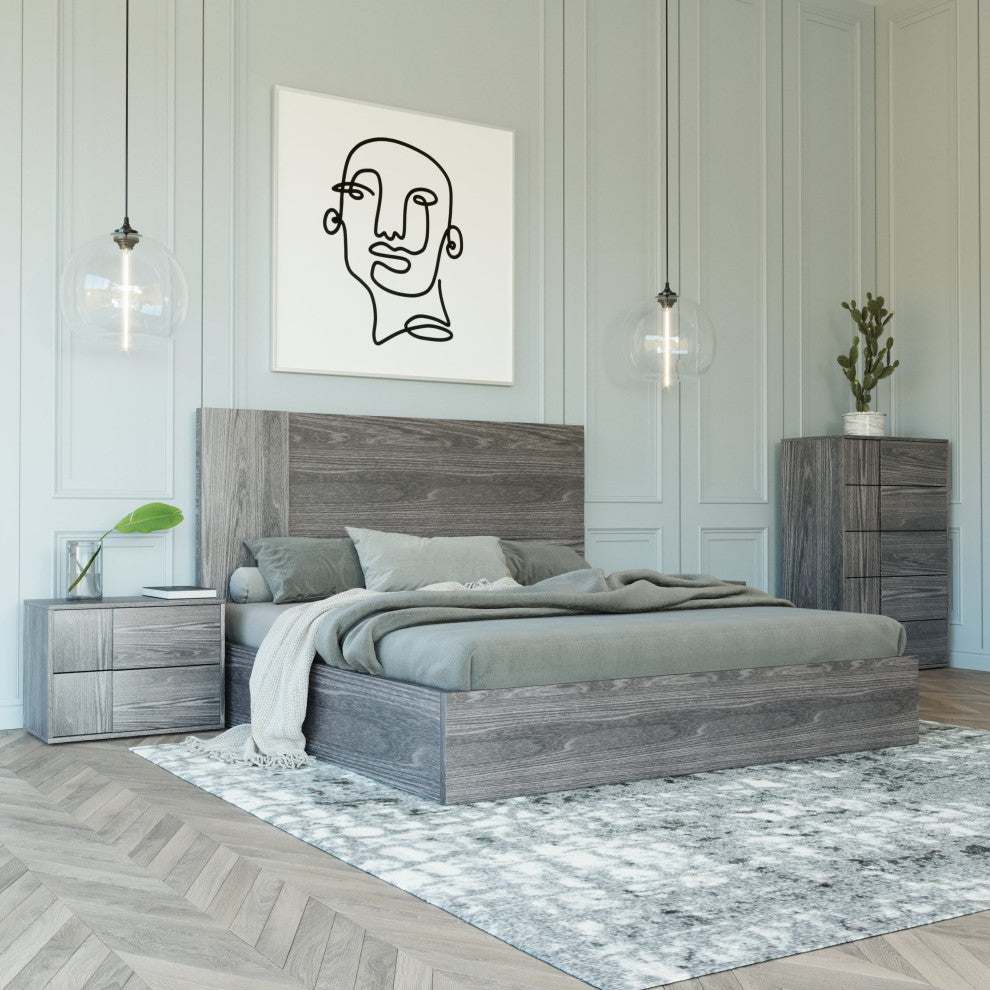 Nova Domus Asus Italian Modern Elm Gray Chest