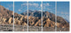 Beautiful Hills in Death Valley, Abstract Canvas Art Print, 60"x28", 5 Panels