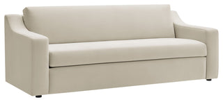 Liora Performance Velvet Sofa, Alabaster