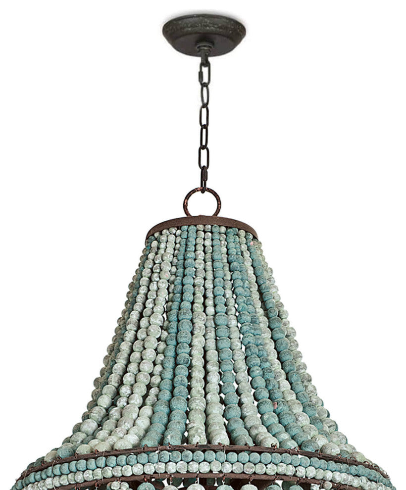 Malibu Chandelier, Weathered Blue