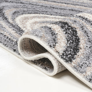 Eleni Contemporary Glam Abstract Marble Area Rug