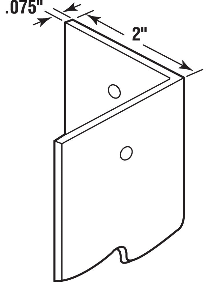 6Ea U10857 2"x48" Stainless Steel Corner Guard