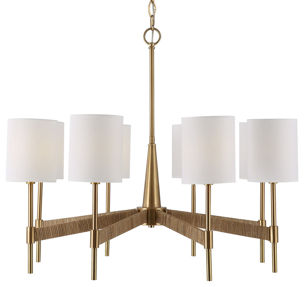 Lautoka Rattan 8 Light Chandelier
