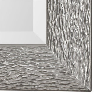 Uttermost Mossley MDF and Glass Decorative Mirror in Silver/Light Gray
