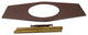 One-Hole Remodel Plate For Moen And Delta In Oil Rubbed Bronze